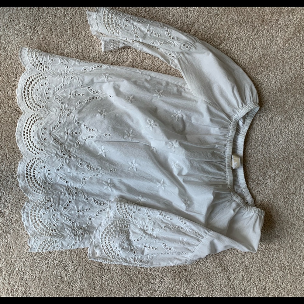 White off the shoulder blouse